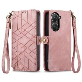 GEOM Peněženkové pouzdro pro Asus Zenfone 10 růžové