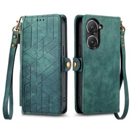 GEOM Peněženkové pouzdro pro Asus Zenfone 10 zelené