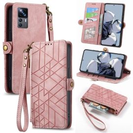 GEOM Peněženkové pouzdro pro Xiaomi 12T / 12T Pro růžové