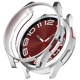 TPU HALF COVER Obal pro Samsung Galaxy Watch 6 Classic 43mm stříbrný