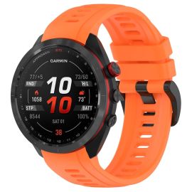 SILICONE Řemínek pro Garmin Approach S70 - 42mm oranžový