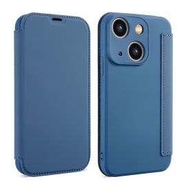 SOFTY Zaklápěcí obal pro Apple iPhone 15 Plus modrý
