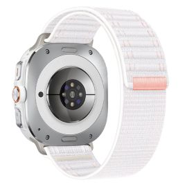 NYLON Vyměnitelný řemínek pro Samsung Galaxy Watch Ultra / Watch Ultra 2025 bílý