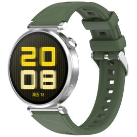 SILICONE Vyměnitelný řemínek pro Huawei Watch GT 5 Pro 42mm tmavě zelený
