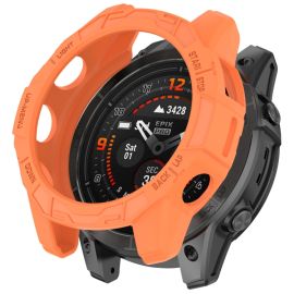 TPU HALF COVER Kryt pro Garmin Fenix E 47mm oranžový