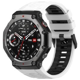 SPORTY Vyměnitelný silikonový řemínek Amazfit T-Rex 3WHITE BLACK
