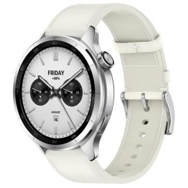LEATHER Kožený řemínek pro Xiaomi Watch S4 bílý