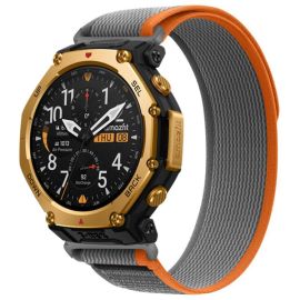 NYLON COLOR Vyměnitelný řemínek pro Amazfit T-Rex 3 Pro ORANGE-GREY