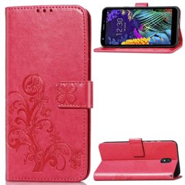 ART Peňaženkový obal LG K30 FLOWERS růžový