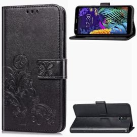 ART Peňaženkový obal LG K30 FLOWERS černý