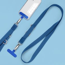PROTEMIO LANYARD Univerzální šňůrka na mobil pod zadní kryt modrá