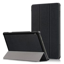 LEATHER zaklapovací obal Lenovo Tab M10 (X605F / X505L / X505F / ZA4G0019CZ / ZA480034CZ) černý