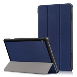 LEATHER zaklapovací obal Lenovo Tab M10 (X605F / X505L / X505F / ZA4G0019CZ / ZA480034CZ) modrý