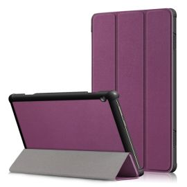 LEATHER zaklapovací obal Lenovo Tab M10 (X605F / X505L / X505F / ZA4G0019CZ / ZA480034CZ) fialový