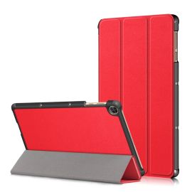 LEATHER Zaklápěcí kryt pro Honor Pad X8 červený