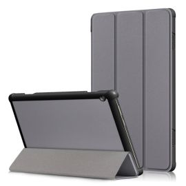 LEATHER Zaklápací obal Lenovo Tab M10 (X605F / X505L / X505F / X505F / ZA4G0019CZ / ZA480034CZ) šedý