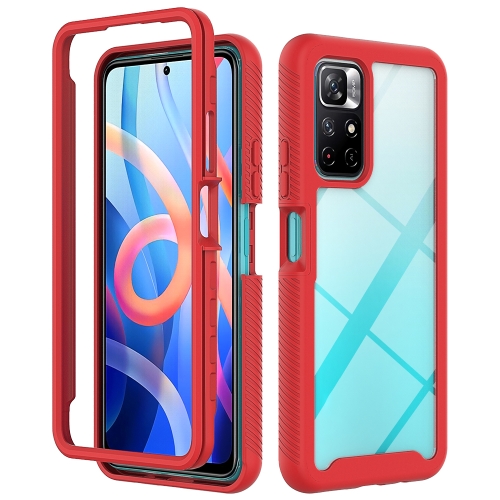 DUAL Oboustranný kryt pro Xiaomi Poco M4 Pro 5G / Redmi Note 11S 5G červený
