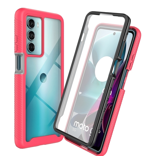DUAL Oboustranný kryt s fólií Motorola Moto G200 5G růžový