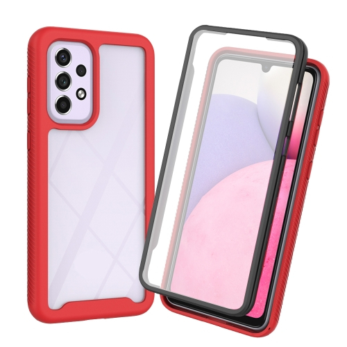 Levně DUAL Oboustranný kryt s fólií Samsung Galaxy A33 5G červený