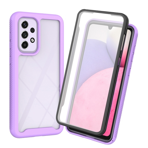 DUAL Oboustranný kryt s fólií Samsung Galaxy A53 5G fialový
