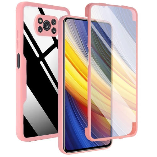 Levně DUAL Oboustranný kryt s fólií Xiaomi Poco X3 NFC / X3 Pro růžový
