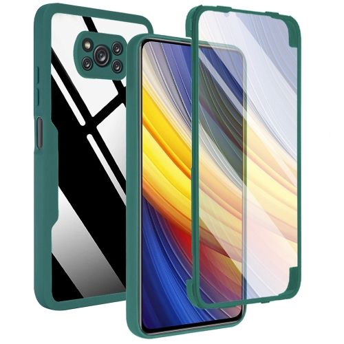 Levně DUAL Oboustranný kryt s fólií Xiaomi Poco X3 NFC / X3 Pro zelený
