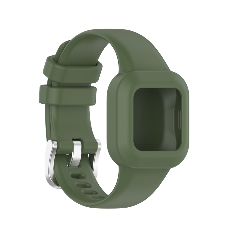 Levně GLACIER Ochranné pouzdro s řemínkem pro Garmin Vivofit Junior3 tmavě zelené