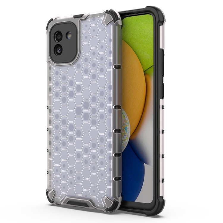 HONEYCOMB Ochranný kryt Samsung Galaxy A03 bílý