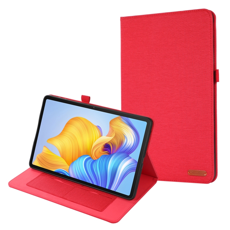 FABRIC Zaklápěcí obal pro Honor Pad 8 červený