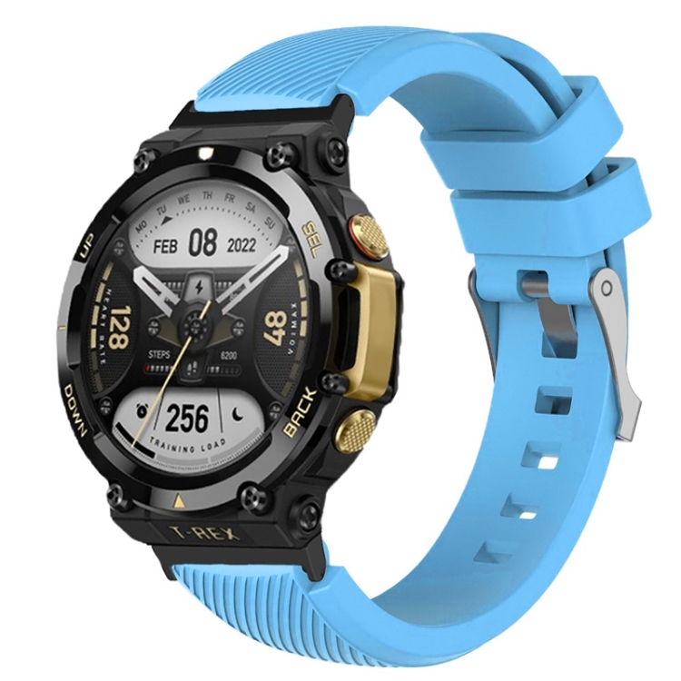 CUBE Silikonový Řemínek Amazfit T-Rex 2 světle modrý