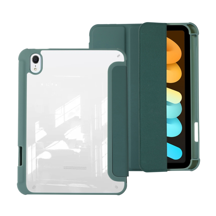 Levně CRYSTAL Zaklápěcí pouzdro Apple iPad mini 2021 / iPad mini 2024 zelené