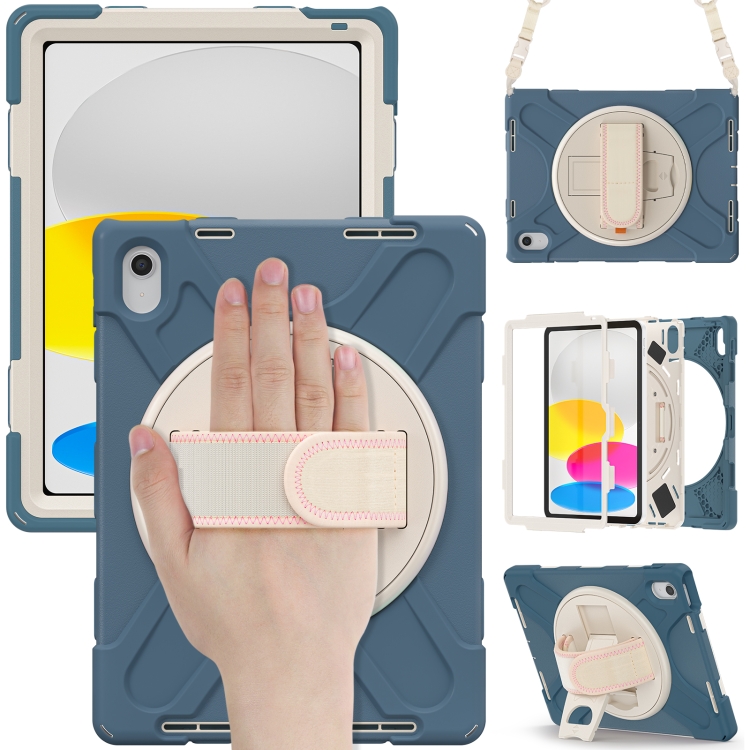 Levně SOLID Odolný kryt pro Apple iPad (A16) 2025 / iPad 2022 GREY - BLUE