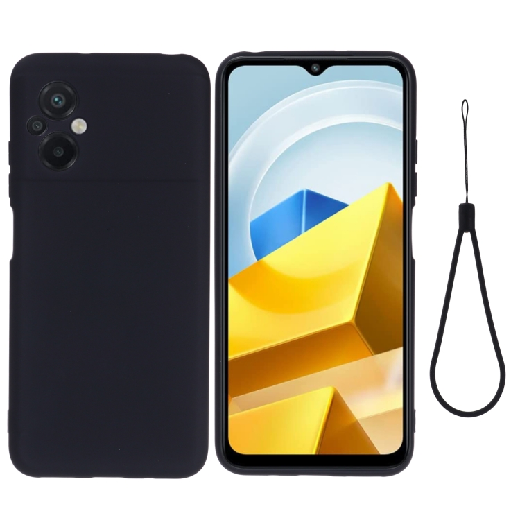 Levně RUBBER Ochranný kryt pro Xiaomi Poco M5 černý