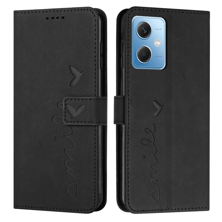 Levně ART SMILE Peněženkový kryt se šňůrkou Xiaomi Redmi Note 12 5G černý