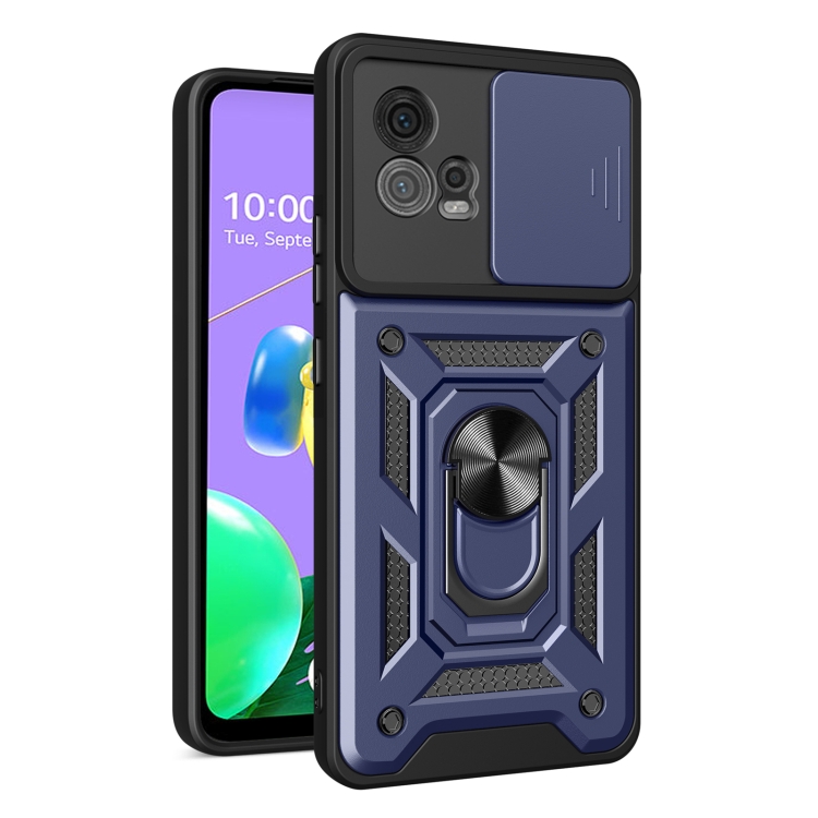 Levně RING CAMERA Kryt s držákem pro Motorola Moto G72 modrý