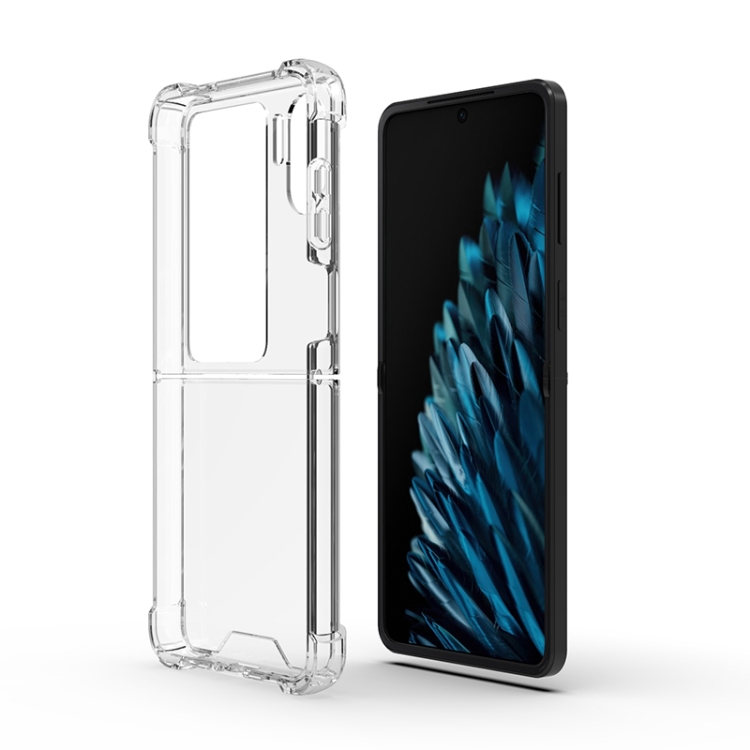 Levně AIRBAG Extra odolný kryt OPPO Find N2 Flip průhledný