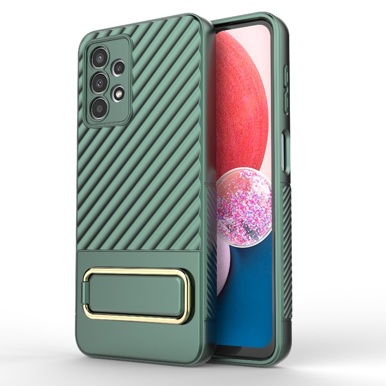 Levně WAVY Ochranný kryt se stojanem Samsung Galaxy A13 zelený