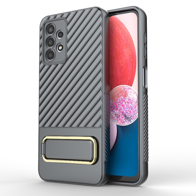 Levně WAVY Ochranný kryt se stojanem Samsung Galaxy A13 šedý