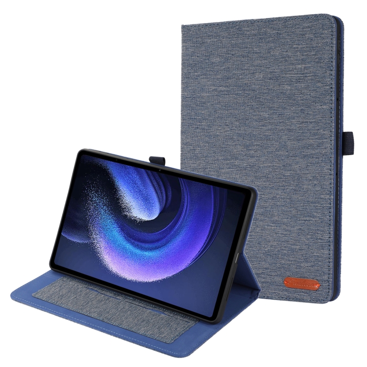 Levně FABRIC Zaklápěcí obal pro Xiaomi Pad 6 / Pad 6 Pro modrý