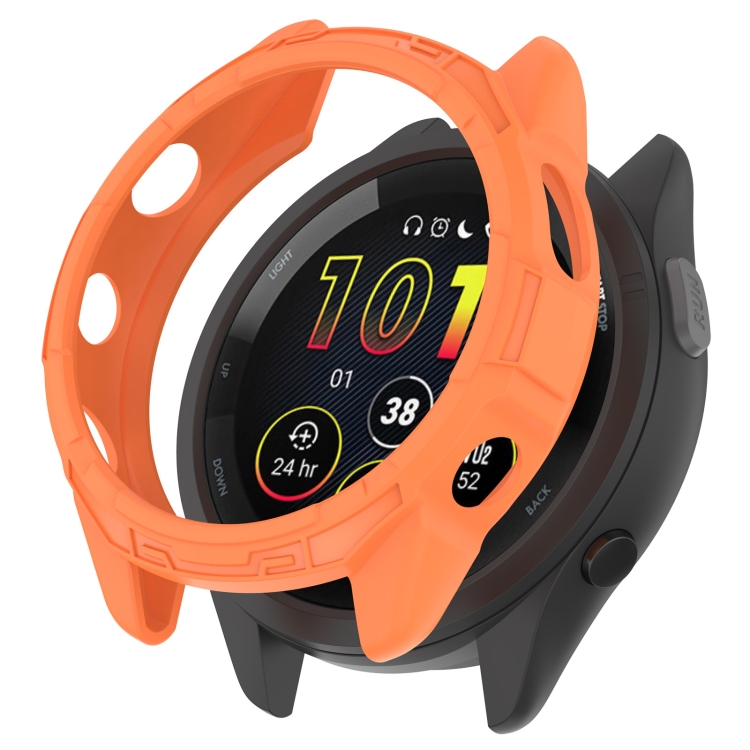 Levně TPU HALF COVER Obal pro Garmin Forerunner 265S oranžový