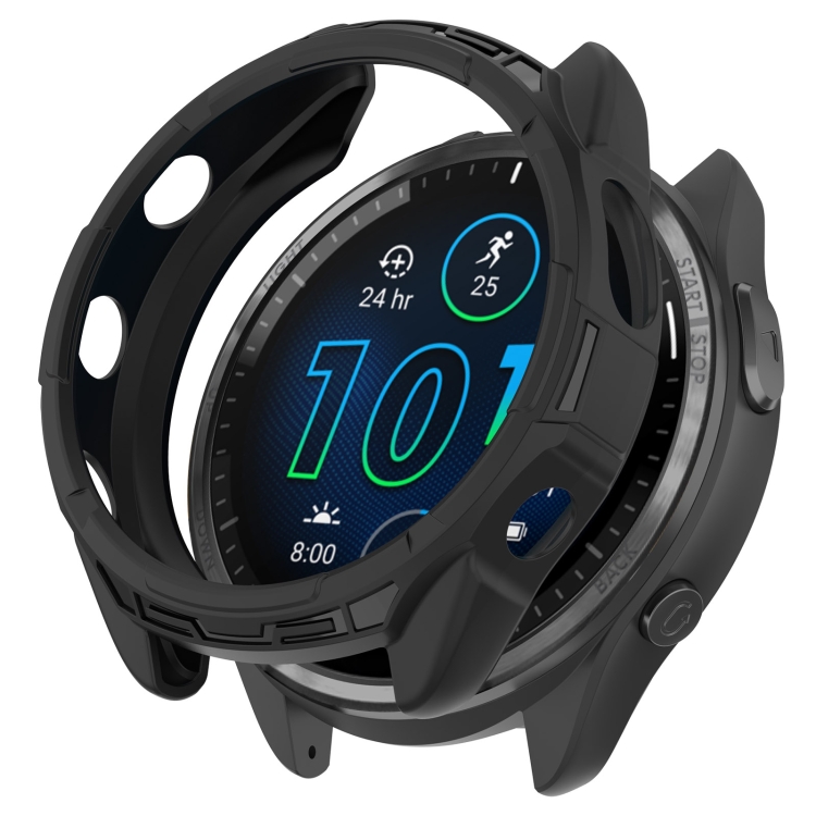 Levně TPU HALF COVER Kryt pro Garmin Forerunner 965 černý