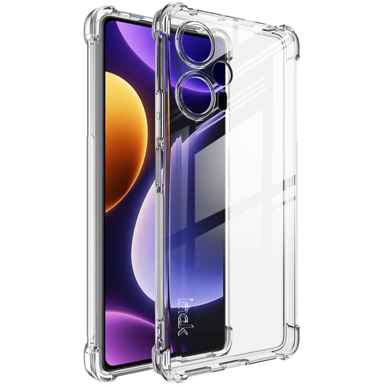 Levně IMAK Ochranný silikonový kryt Xiaomi Poco F5 průhledný