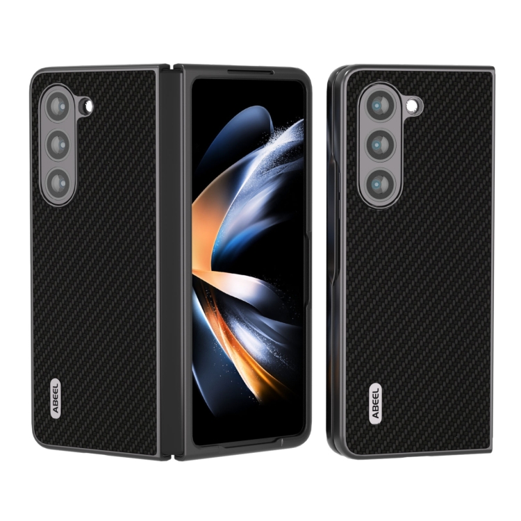 ABEEL CARBON Plastový kryt Samsung Galaxy Z Fold 5 5G černý