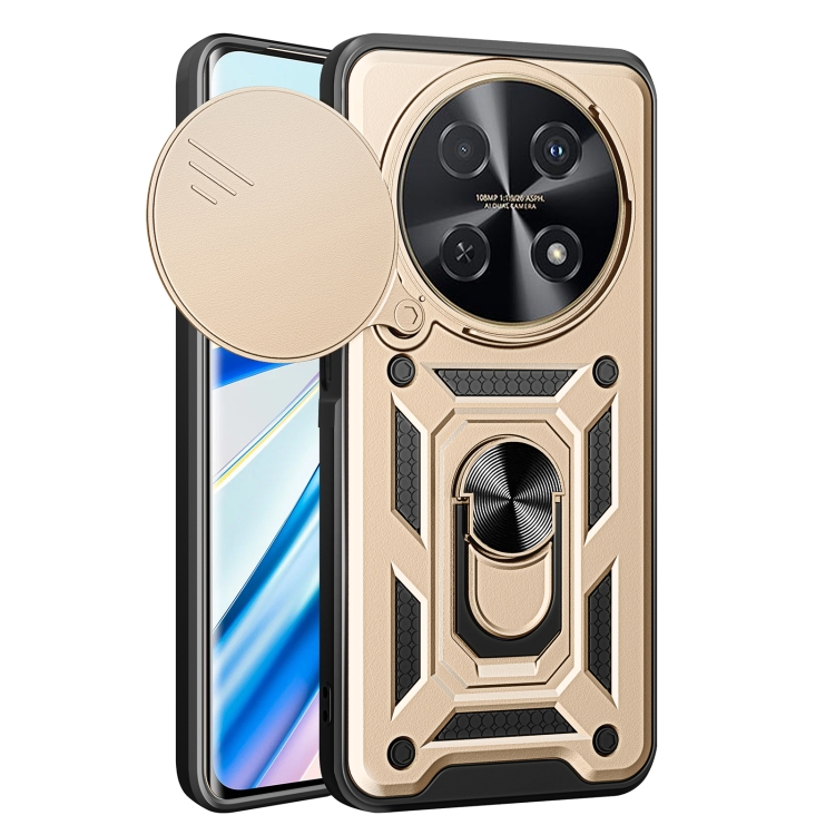 RING CAMERA Kryt s držákem pro Huawei nova 12i zlatý