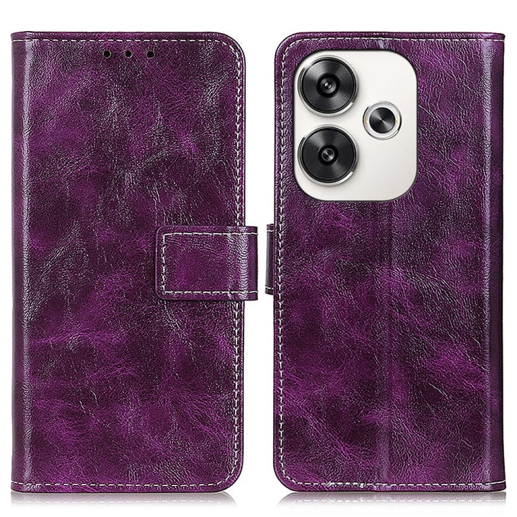 RETRO Peněženkový obal Xiaomi Poco F6 fialový