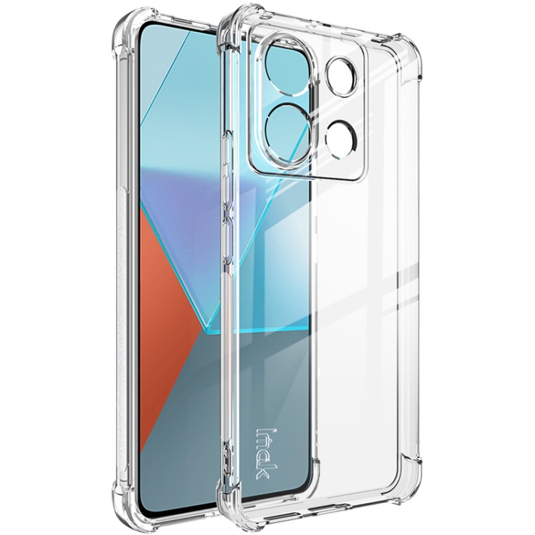 Levně IMAK Ochranný silikonový obal pro Xiaomi Redmi Note 13 Pro 5G / Xiaomi Poco X6 5G průhledný