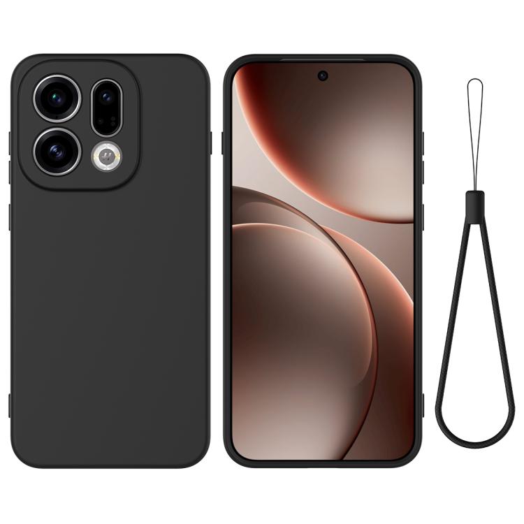 Levně RUBBER Ochranný kryt pro Oppo Find X9 černý