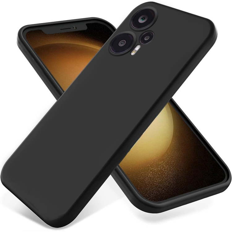 RUBBER Ochranný kryt pro Xiaomi Poco F5 černý