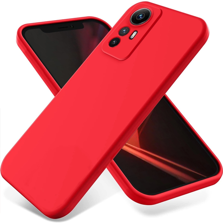 Levně RUBBER Ochranný kryt pro Xiaomi Redmi Note 12S červený