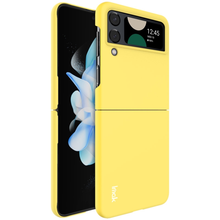 Levně IMAK JS-2 Plastový kryt pro Samsung Galaxy Z Flip 4 5G žlutý